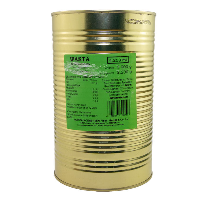 Silberzwiebeln mild und würzig in Dose 5L von WASTA