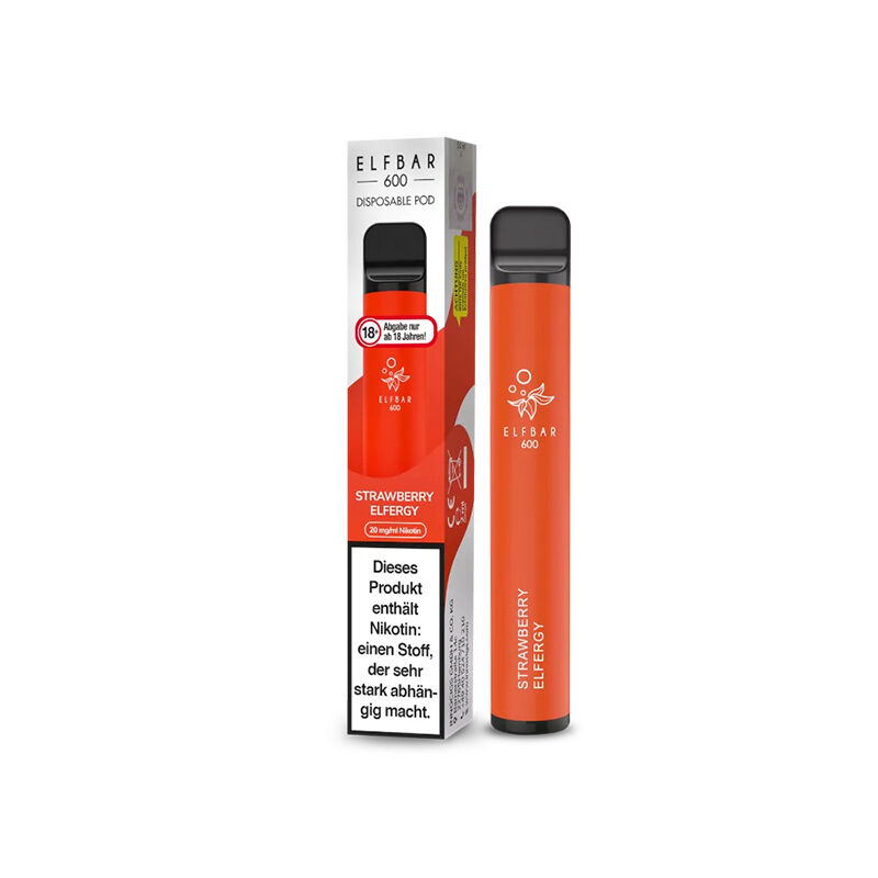 *ABVERKAUF* Einweg E-Zigarette ELFBAR 600 Strawberry Elfergy 20 mg/ml