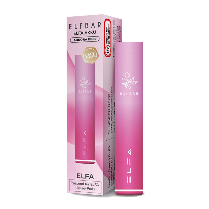 E-Zigaretten Akku ELFBAR Elfa 500mAh aurora-pink