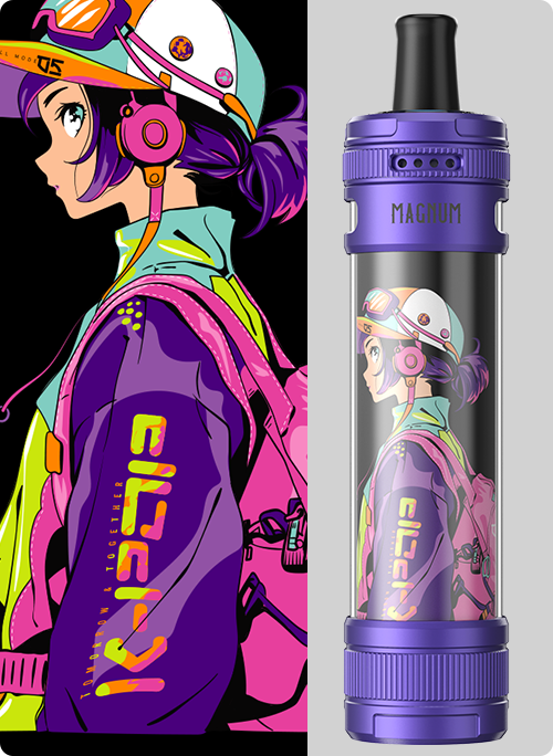 E-Zigaretten Set ASPIRE Magnum 6ml Blau-Violett & Cyber Lilly