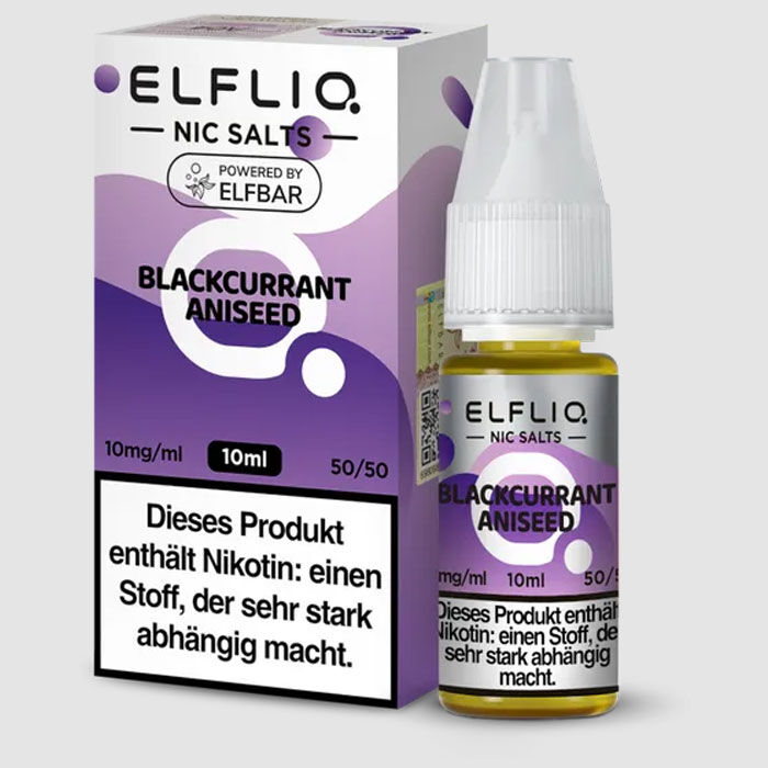 *ABVERKAUF* Liquid Nikotinsalz Blackcurrant Aniseed ELFLIQ 10ml 10mg/ml