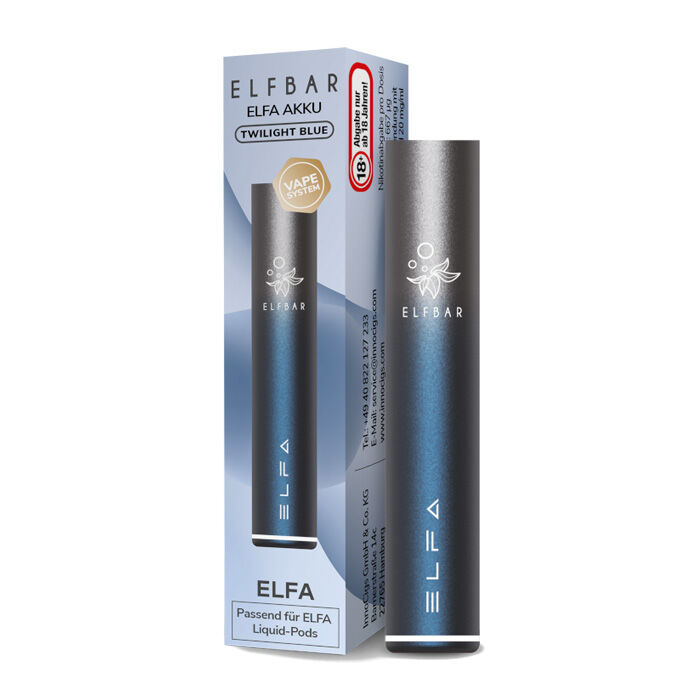 E-Zigaretten Akku ELFBAR Elfa 500mAh blau-silber
