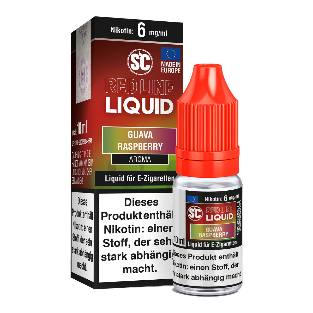 Liquid Red Line Guava Raspberry SC 10ml 06 mg/ml (mittel)