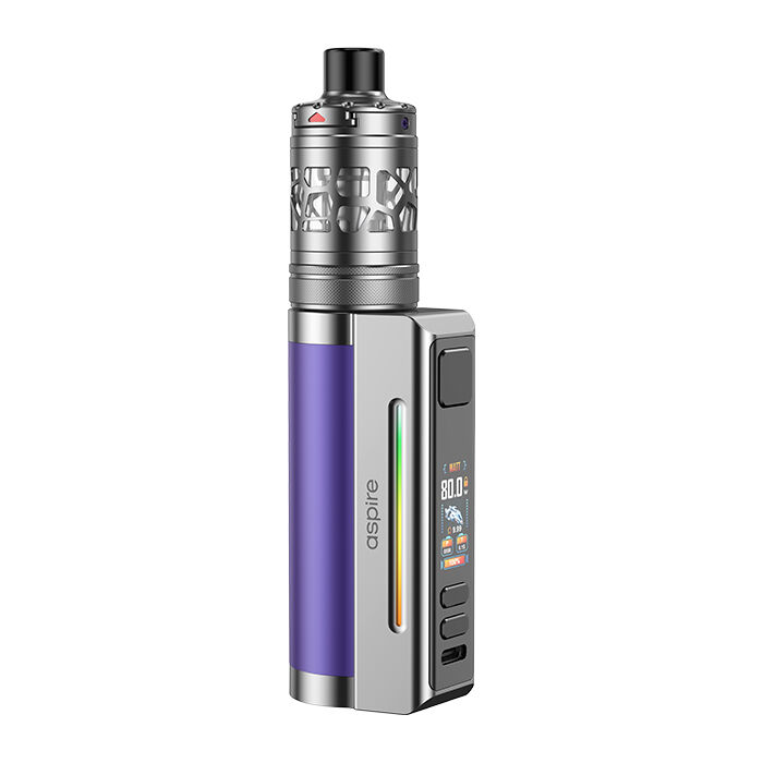 E-Zigaretten Set ASPIRE Zelos M80 4ml 2600mAh lila-silber