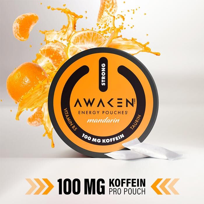 Energy Pouch Awaken Mandarin 100mg/g 12g