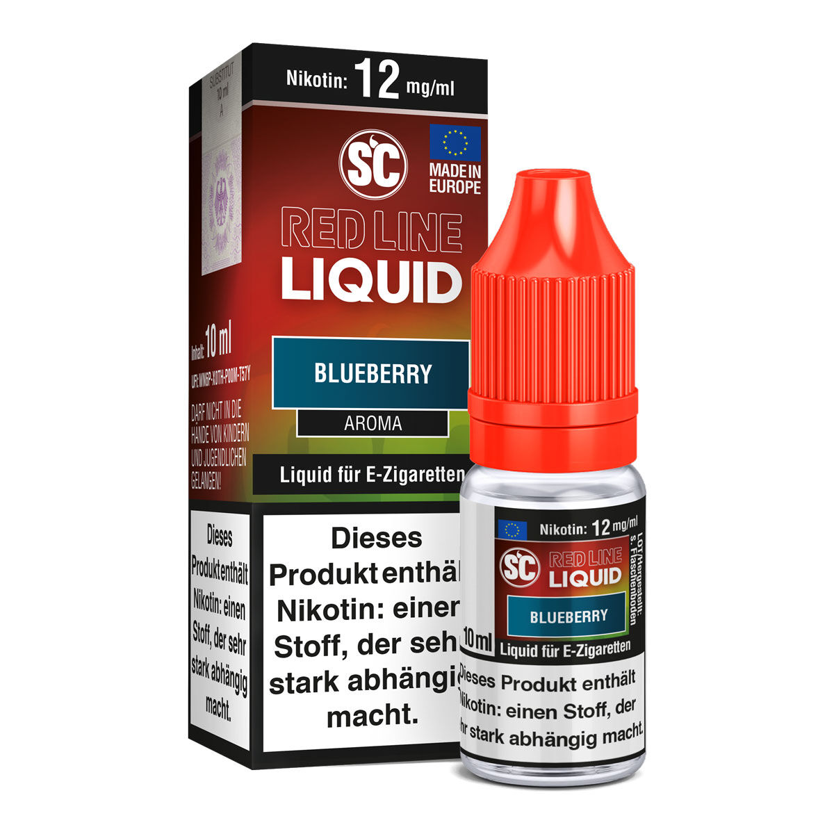 SC Red Line Blueberry Liquid 10 ml – 12 mg/ml