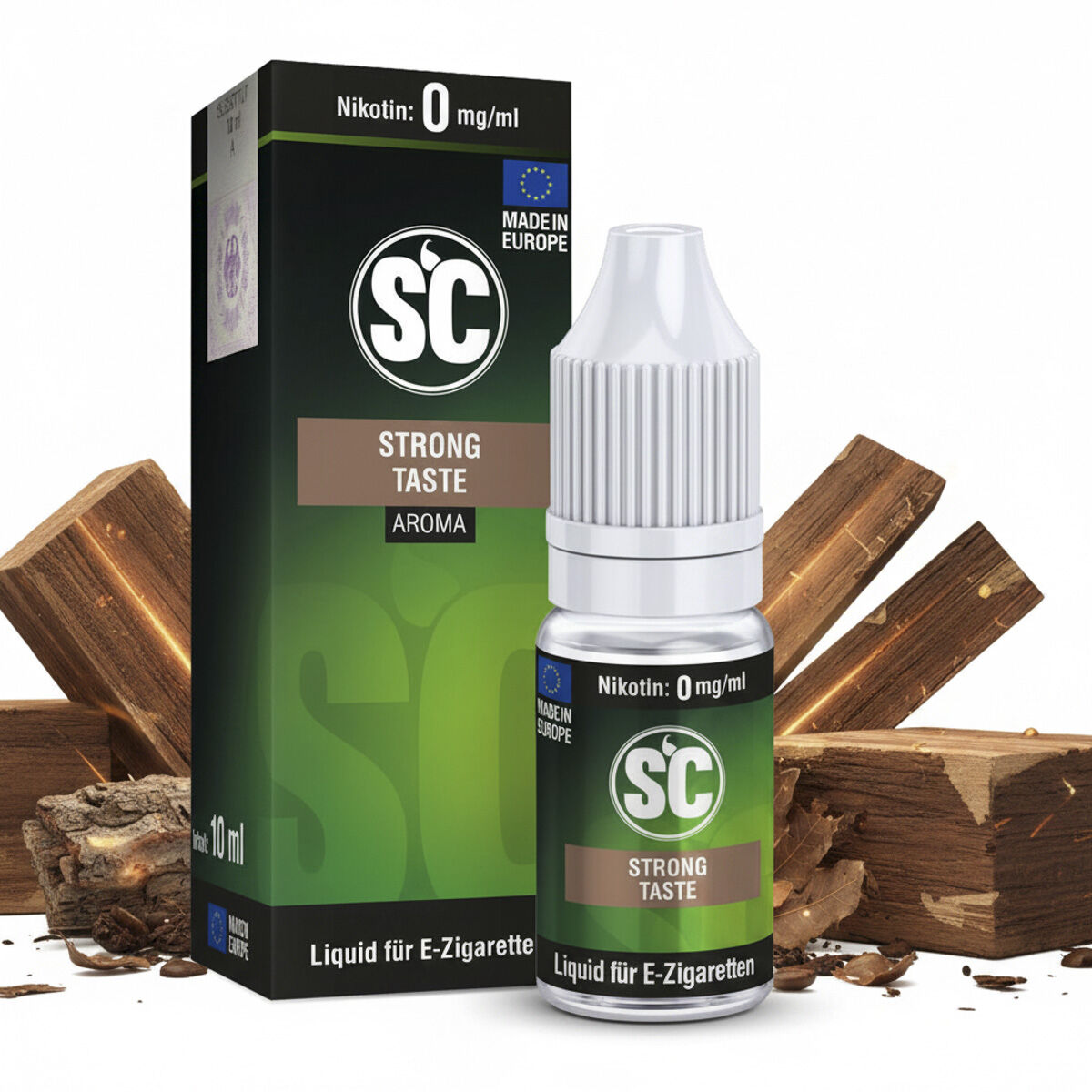 SC Liquid Strong Taste Tabak 10 ml, 0 mg/ml