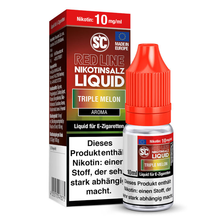 Liquid Nikotinsalz Red Line Triple Melon SC 10ml 10mg/ml (mittel)