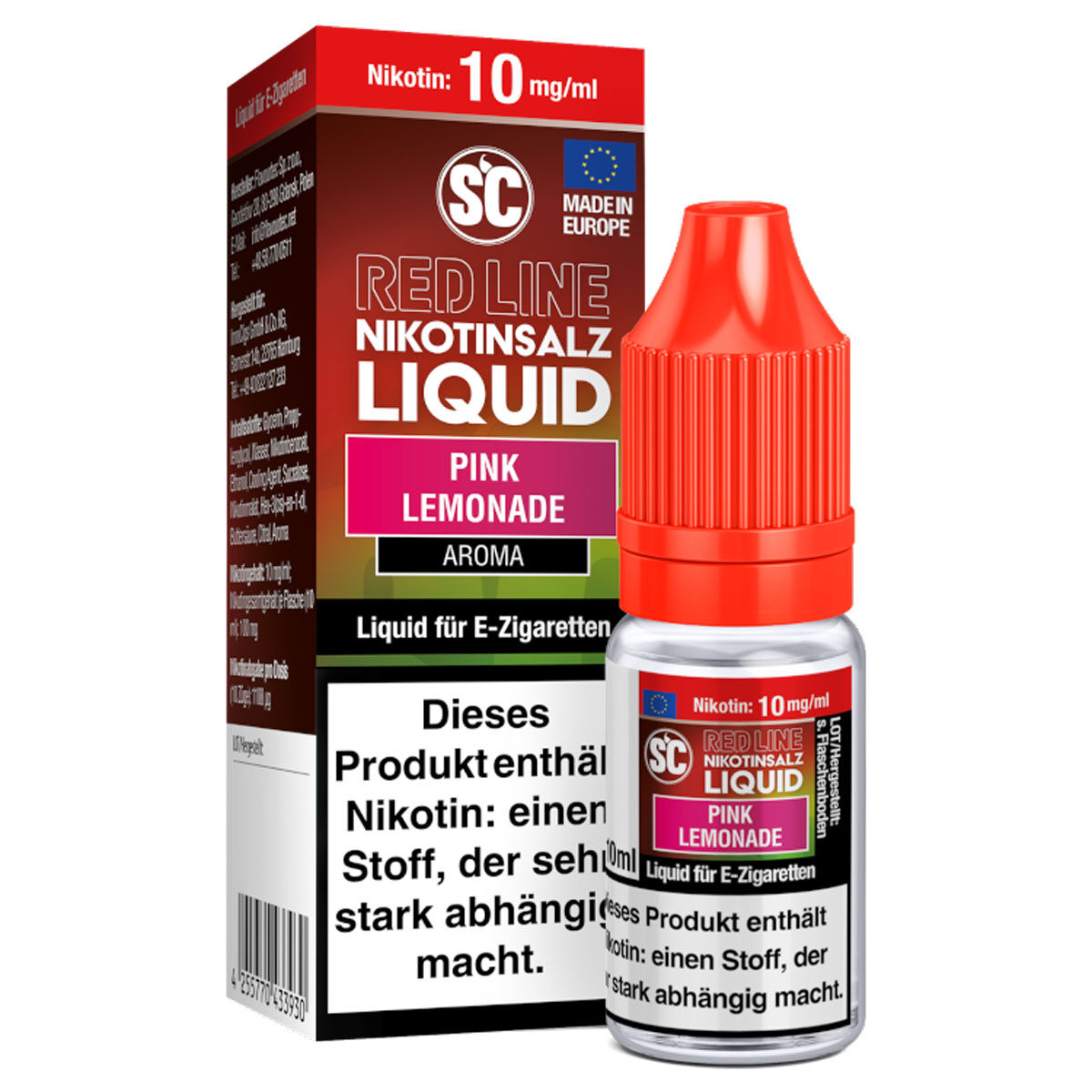 SC Red Line Pink Lemonade Nikotinsalz Liquid 10 mg/ml 10 ml