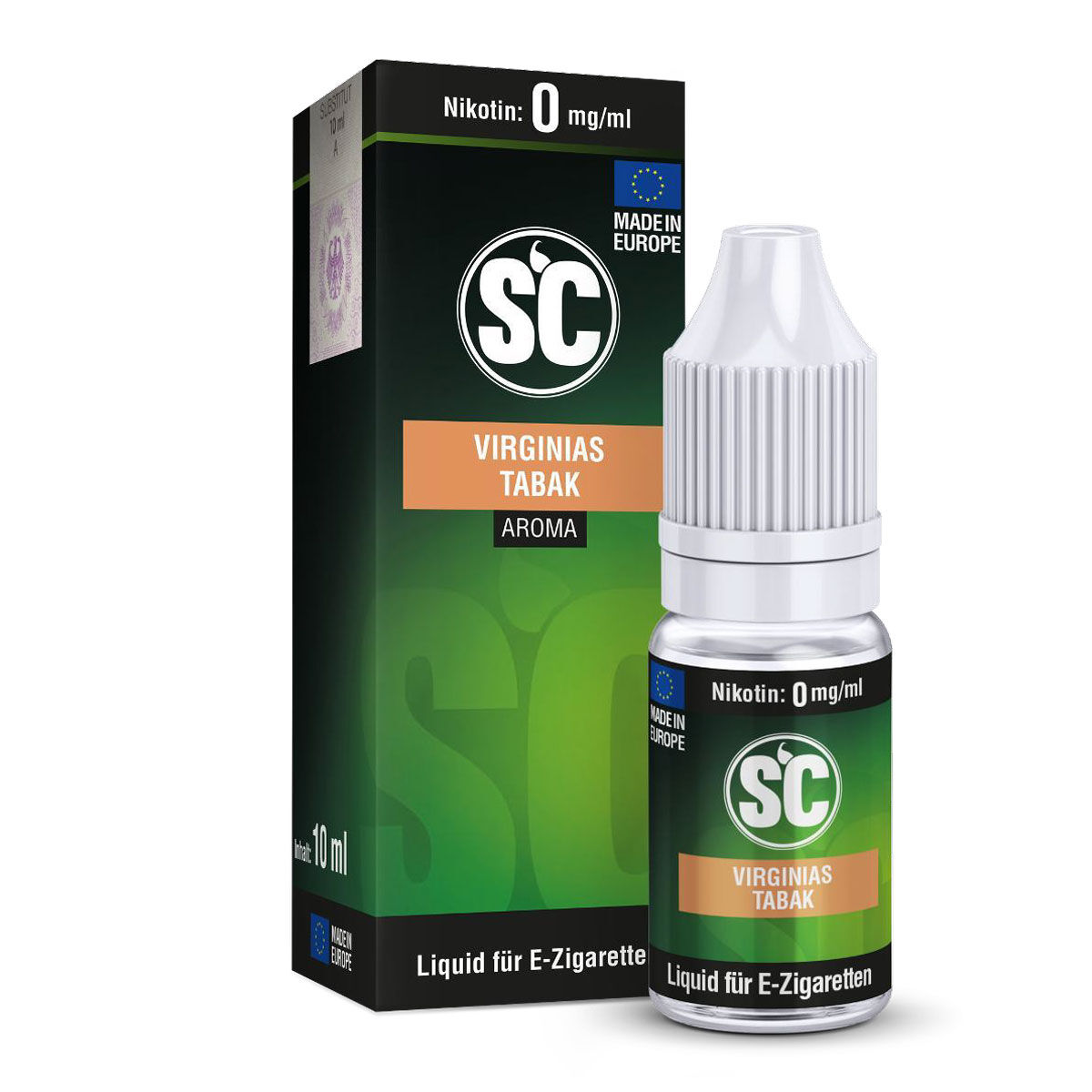 SC Liquid Virginias Best Tabak 10 ml 0 mg/ml