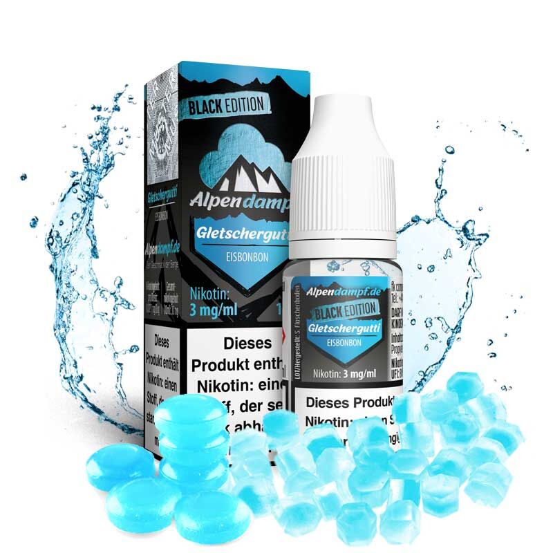 Liquid Black Edition Gletschergutti Alpendampf 10ml 06 mg/ml (mittel)