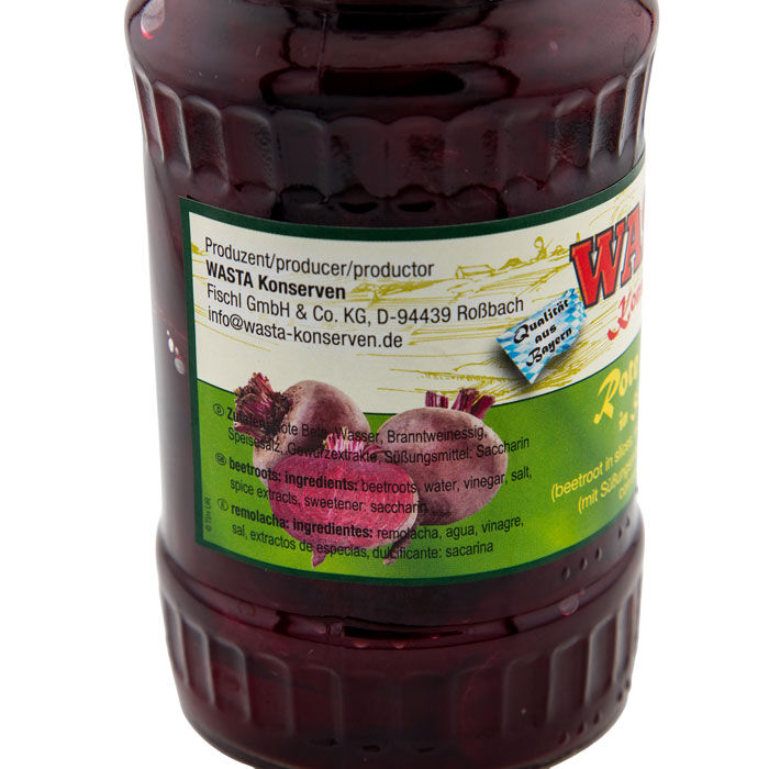 Rote Bete Scheiben im Glas 370ml von WASTA