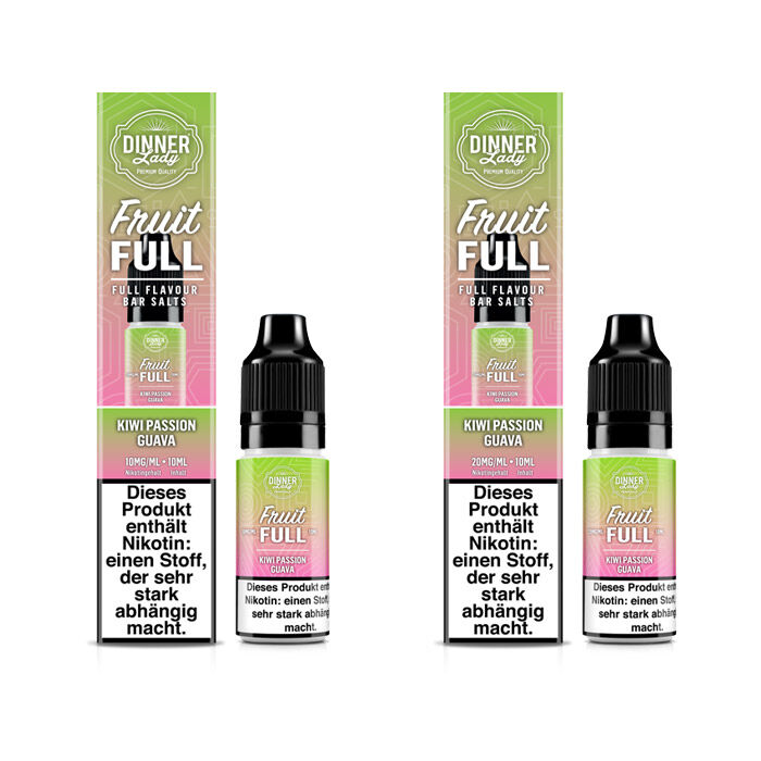 *ABVERKAUF* Liquid Nikotinsalz Fruit Full - Kiwi Passion Guava Dinner Lady 10ml
