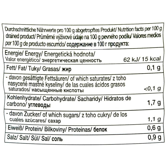 Schnitzelgurken süß-sauer in Dose 10L von WASTA