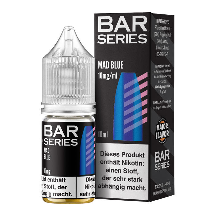 Liquid Nikotinsalz Bar Series - Mad Blue 10ml 10mg/ml (mittel)