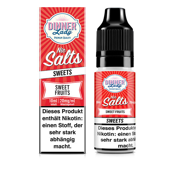 *ABVERKAUF* Liquid Nikotinsalz 50/50 - Sweet Fruits Dinner Lady 10ml