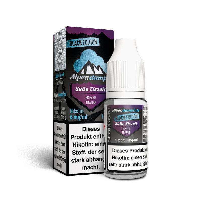 Liquid Black Edition Süße Eiszeit Alpendampf 10ml 06 mg/ml (mittel)