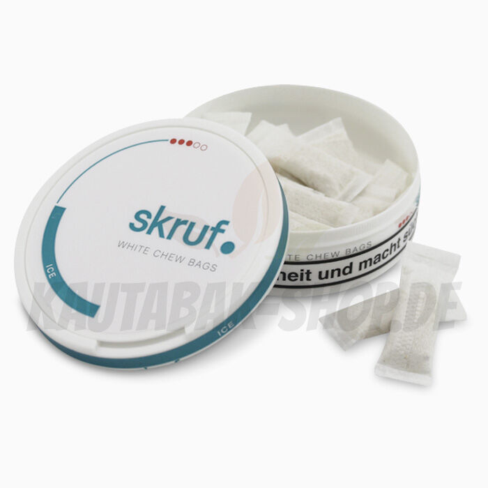 Kautabak skruf. White Chew Bags Ice #3 17g