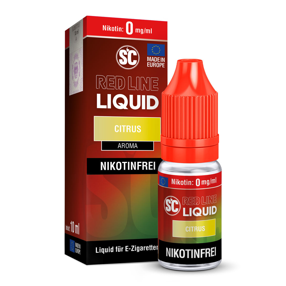 SC Red Line Citrus Nikotinsalz-Liquid 10 ml 0 mg/ml