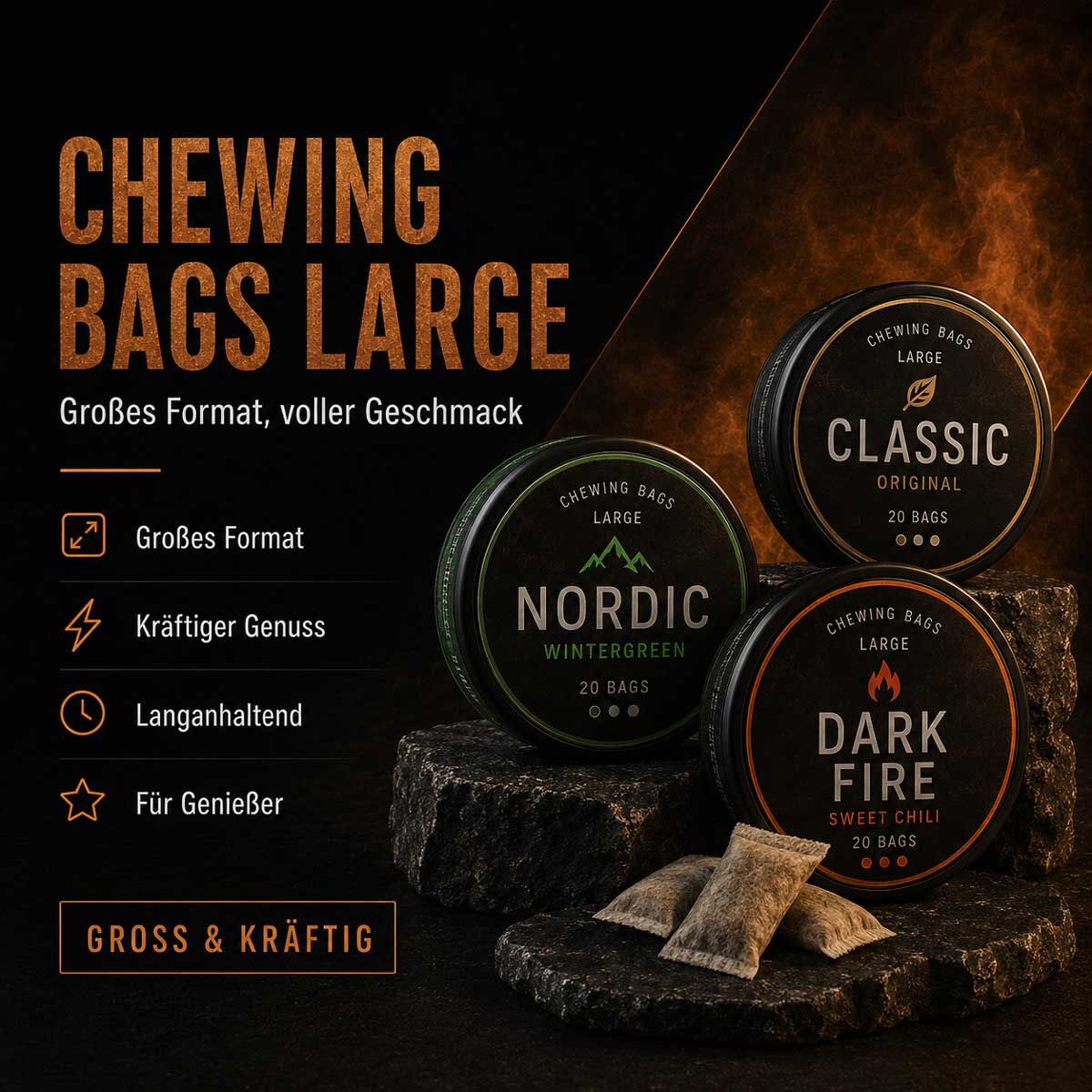 chewing bags large