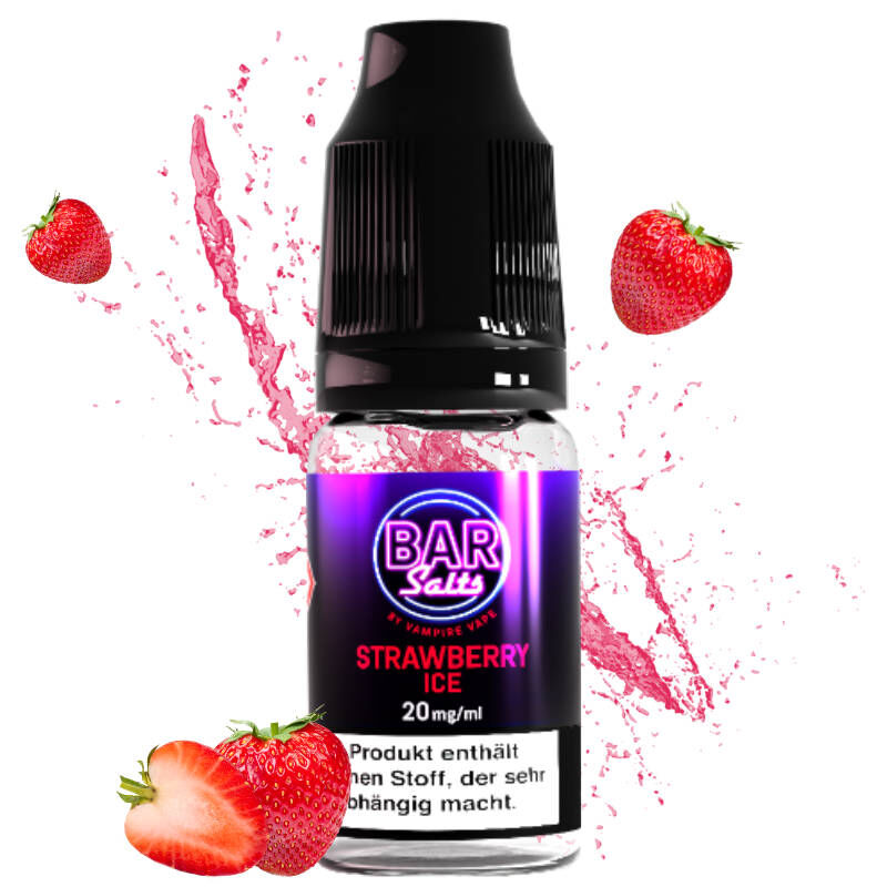 *ABVERKAUF* Liquid Nikotinsalz Bar Salts - Strawberry Ice Vampire Vape 10m