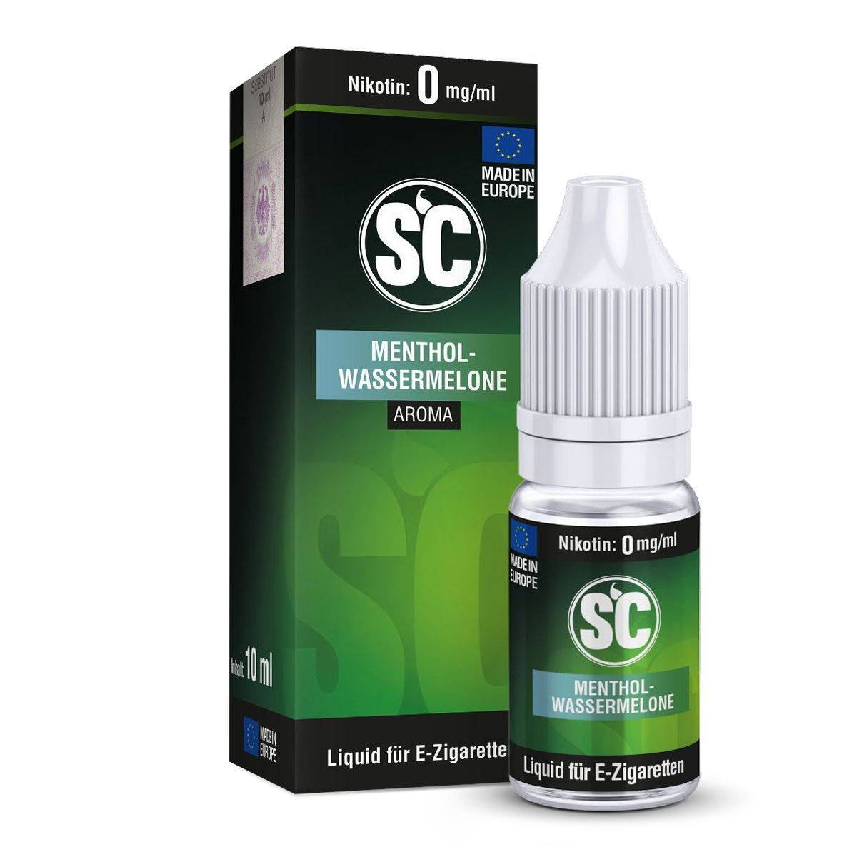 SC Liquid Menthol Wassermelone 10 ml – 0 mg/ml
