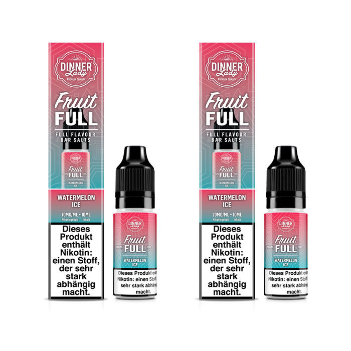 *ABVERKAUF* Liquid Nikotinsalz Fruit Full - Watermelon Ice Dinner Lady 10ml