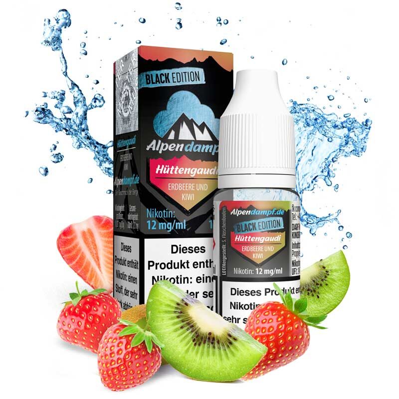 Liquid Black Edition Hüttengaudi Alpendampf 10ml 12 mg/ml (stark)