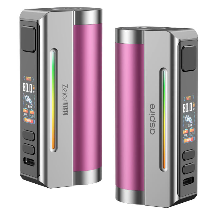 Akkuträger ASPIRE Zelos M80 2600mAh 80W pink-silber
