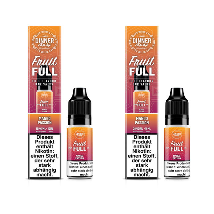 *ABVERKAUF* Liquid Nikotinsalz Fruit Full - Mango Passion Dinner Lady 10ml