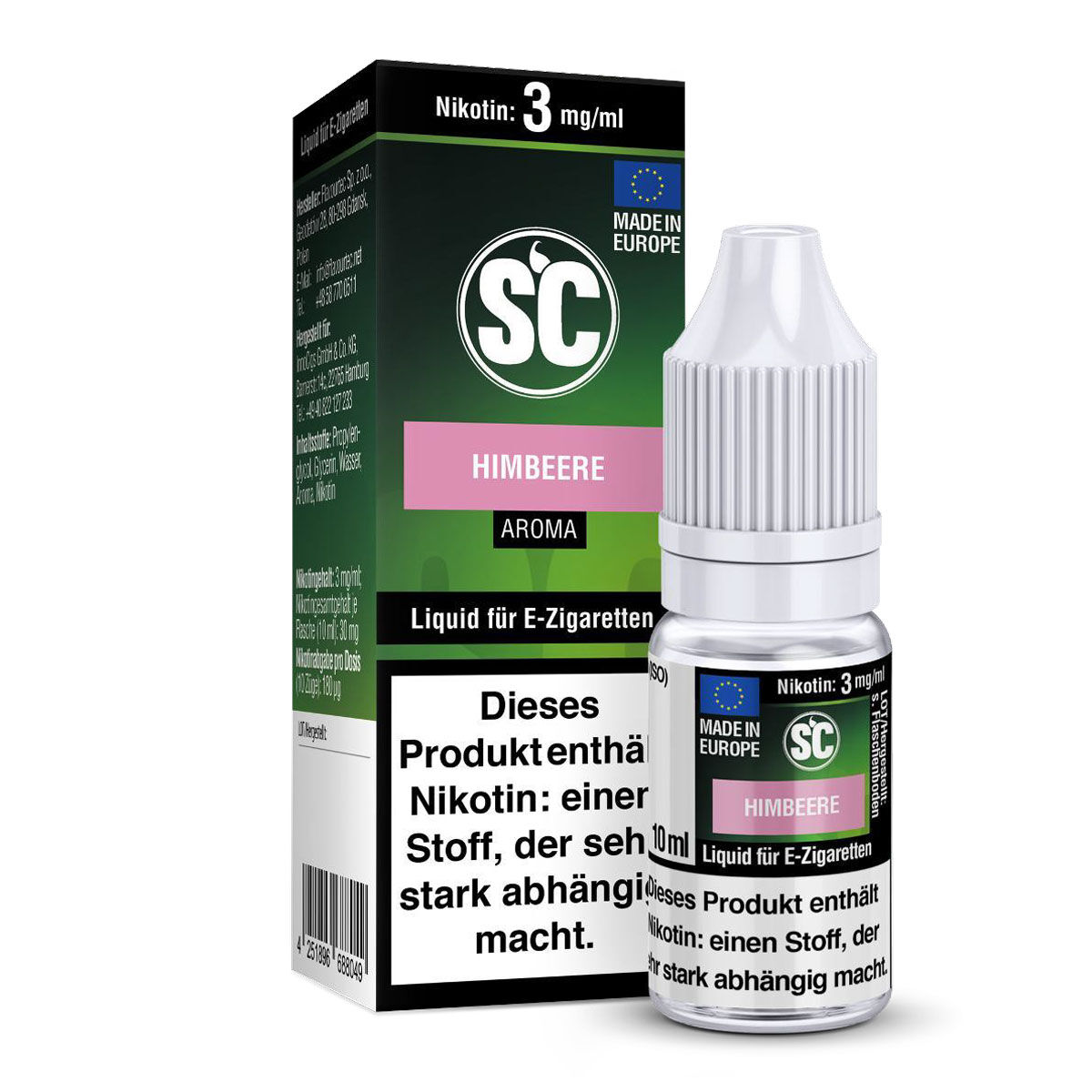 Liquid Himbeere SC 10ml 03 mg/ml (leicht)