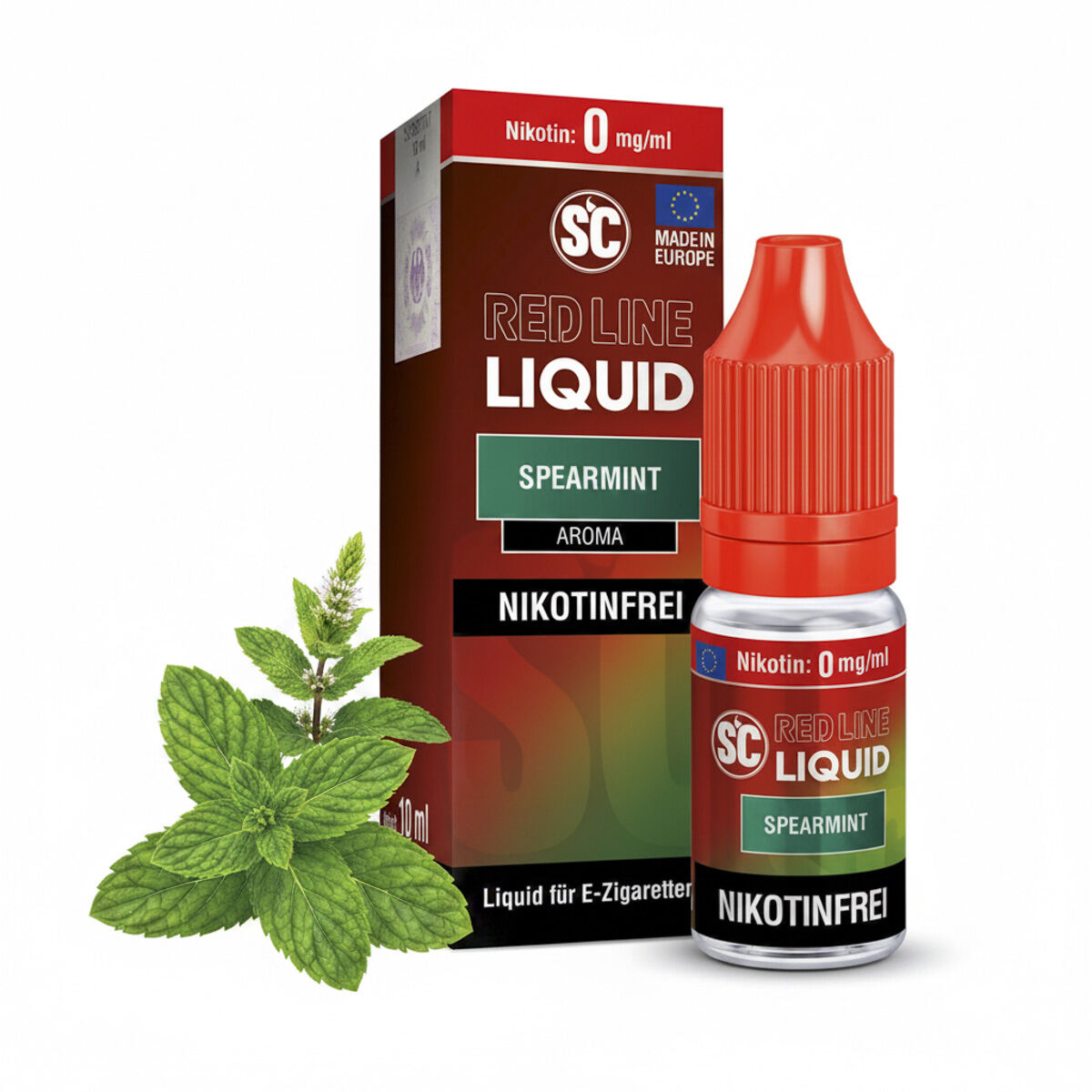 SC Red Line Spearmint Nikotinsalz-Liquid 10 ml 0 mg/ml