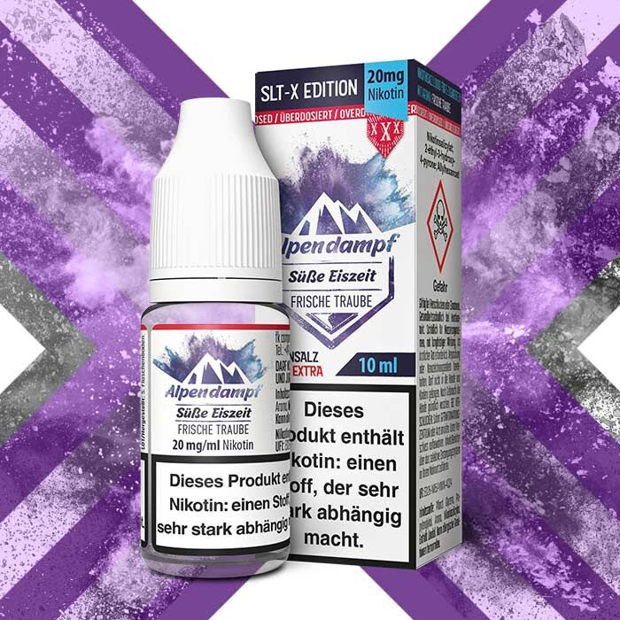 Liquid Nikotinsalz SLT-X Süße Eiszeit Alpendampf 10ml 20mg/ml (stark)