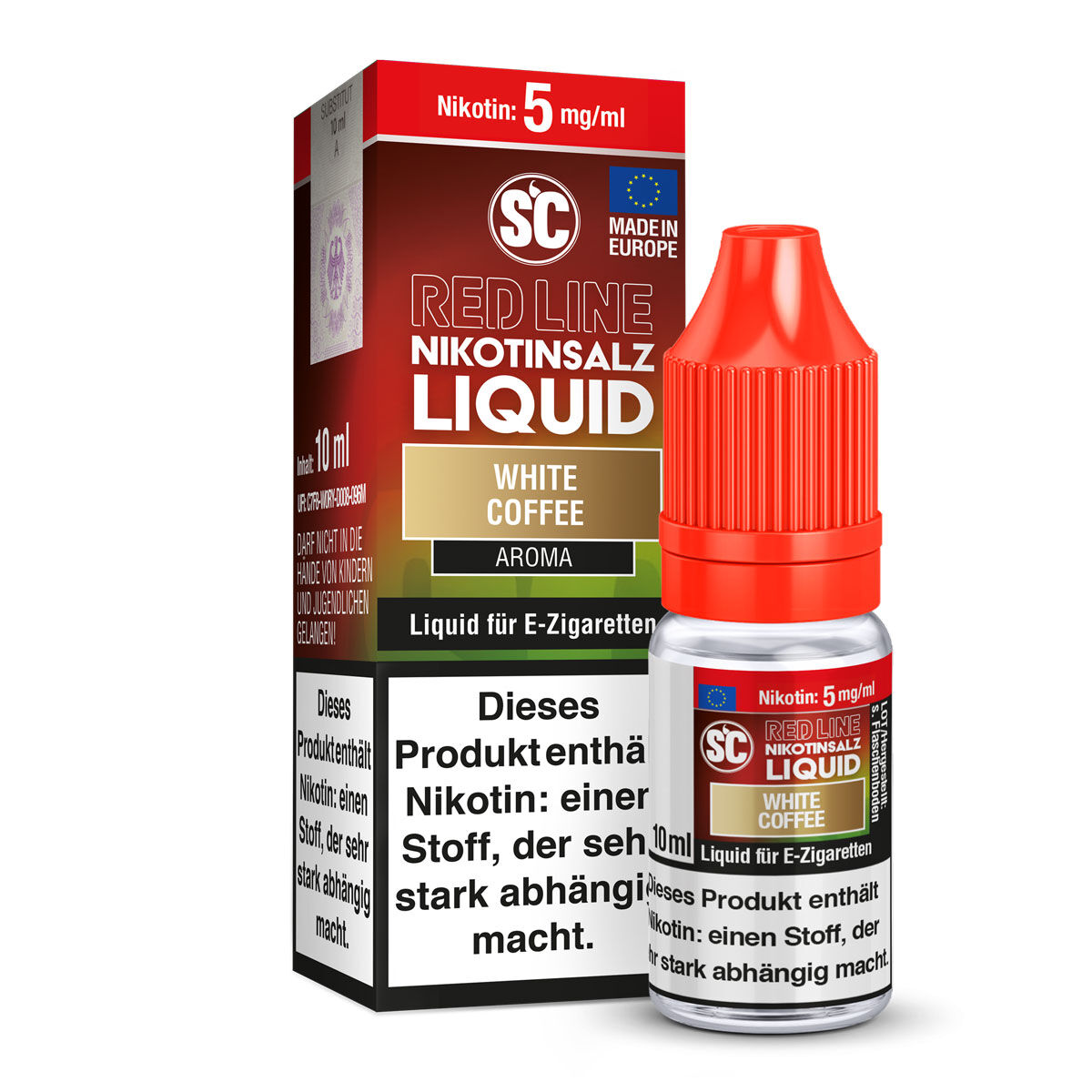 SC Red Line White Coffee Nikotinsalz-Liquid 05 mg/ml 10 ml