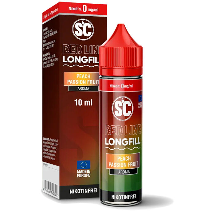 Aroma (Longfill) Peach Passion Fruit v2 SC Red Line 10ml (60ml Flasche)