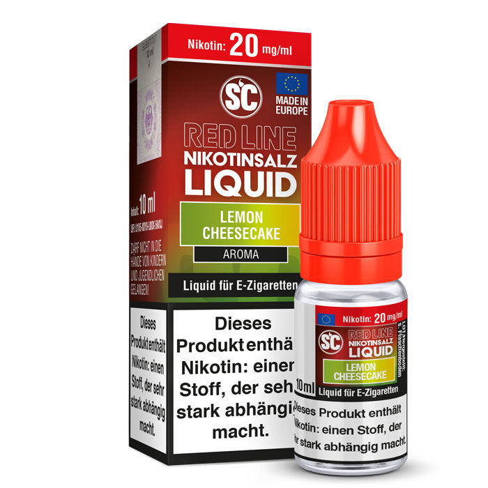 Liquid Nikotinsalz Red Line Lemon Cheesecake SC 10ml 05mg/ml (leicht)
