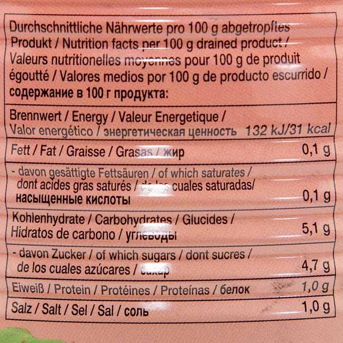 Rote Bete in Streifen in Dose 5L von WASTA