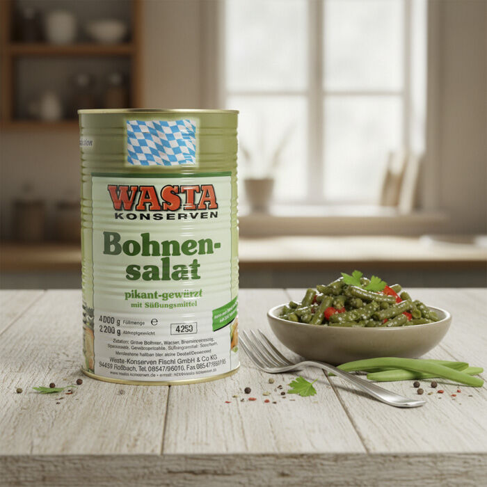 Bohnensalat pikant-gewürzt in Dose 5L von WASTA