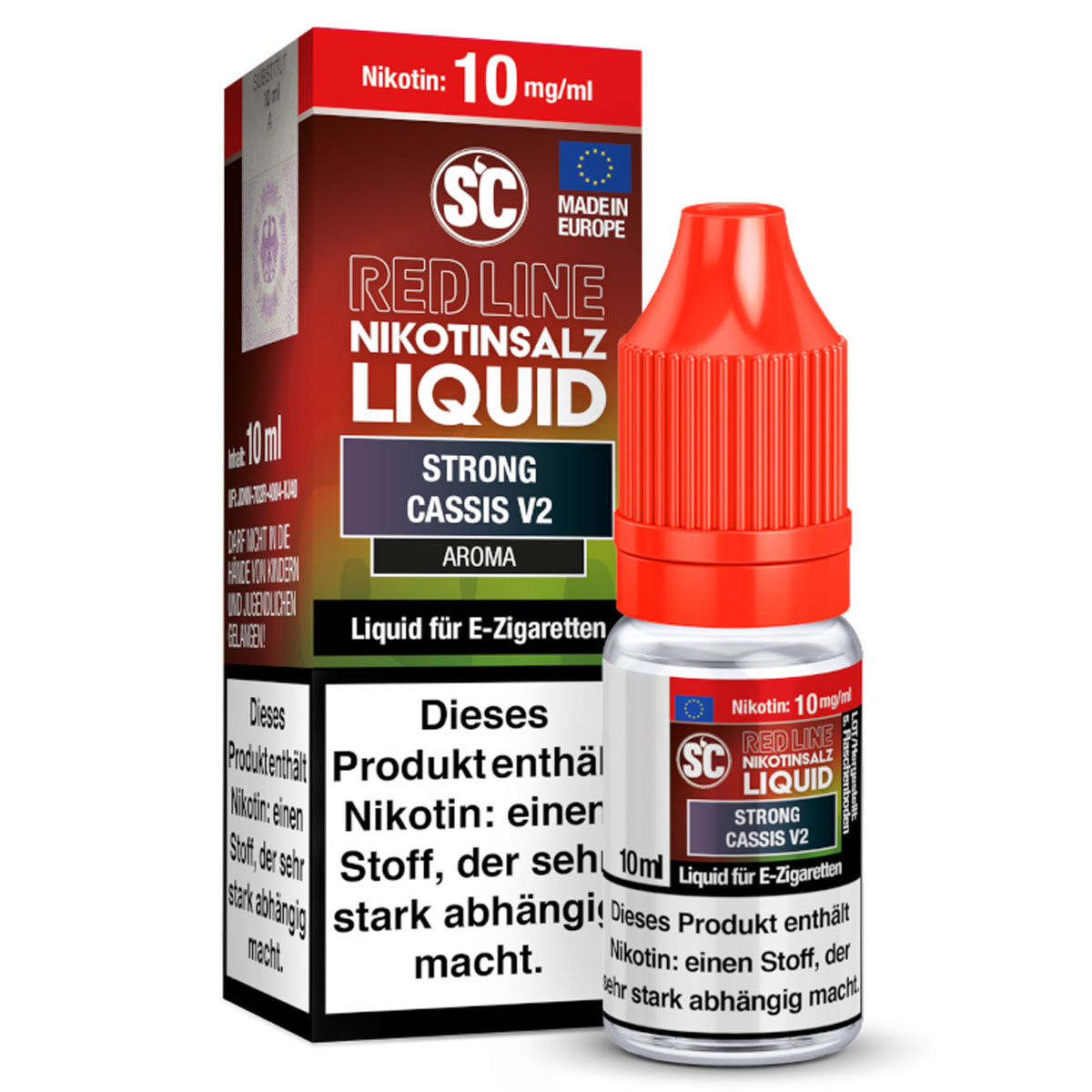 SC Red Line Strong Cassis v2 Nikotinsalz-Liquid 10 mg/ml – 10 ml
