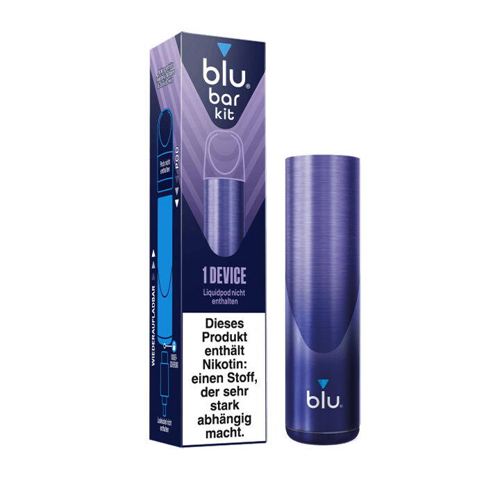 E-Zigaretten Akku blu Bar kit blau