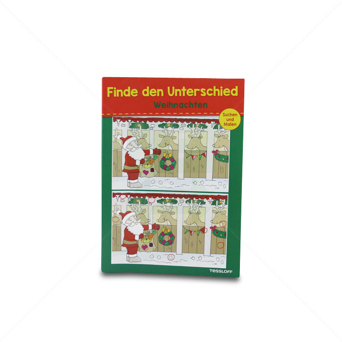 Heft Tessloff Finde den Unterschied Suchen und Malen Weihnachten
