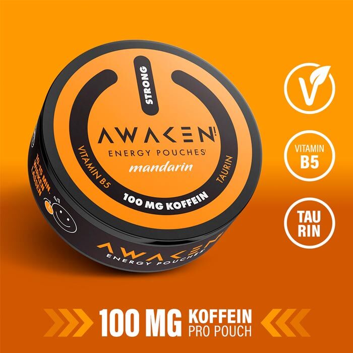 Energy Pouch Awaken Mandarin 100mg/g 12g