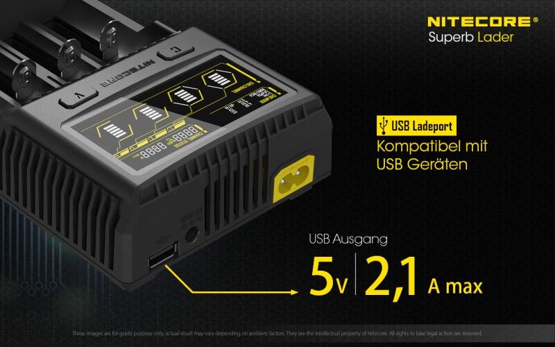 Ladegerät SC4 SUPERB 4x 1500mA / 2x 3000mA Nitecore
