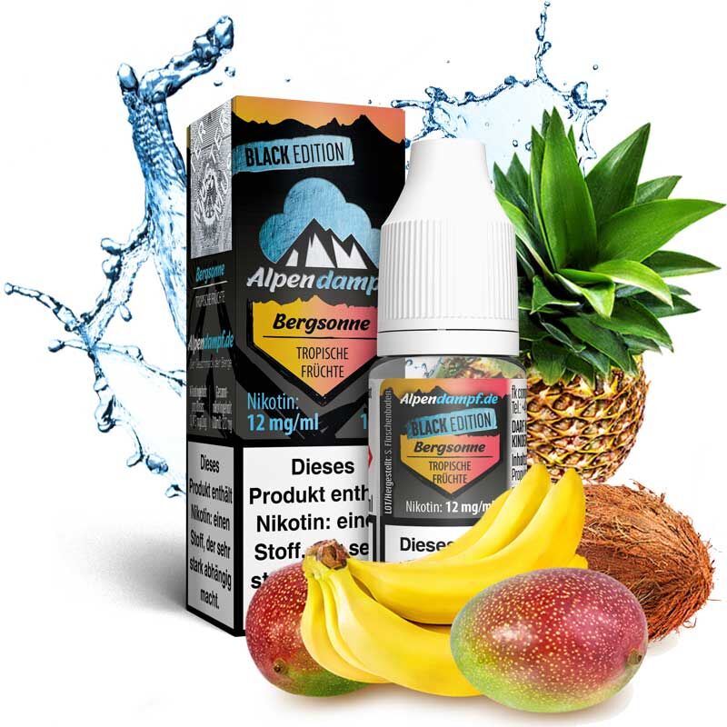 Liquid Black Edition Bergsonne Alpendampf 10ml 12 mg/ml (stark)