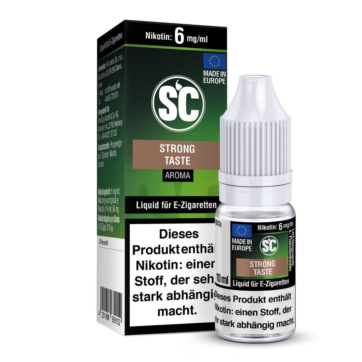 SC Liquid Strong Taste Tabak 06 mg/ml – 10 ml