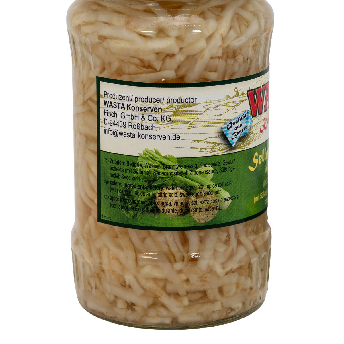 Selleriesalat Streifen im Glas 370ml von WASTA