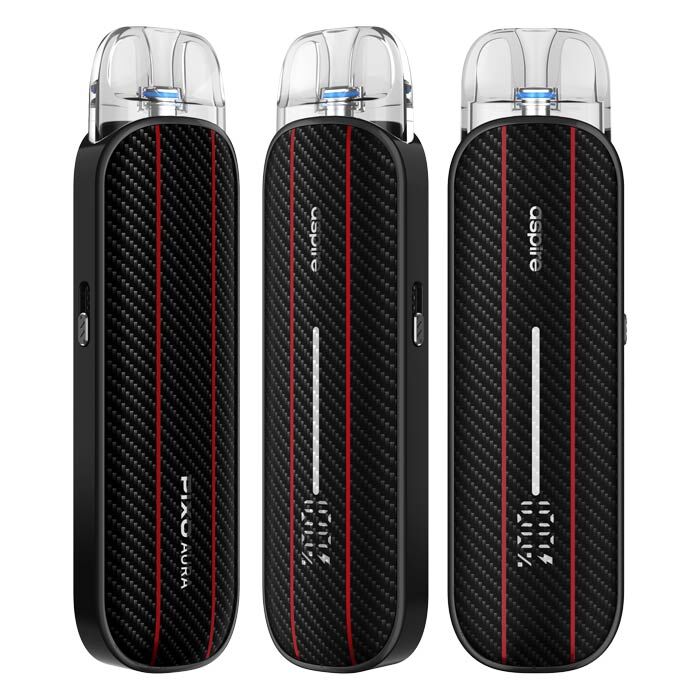 E-Zigaretten Set ASPIRE Pixo Aura carbon-schwarz