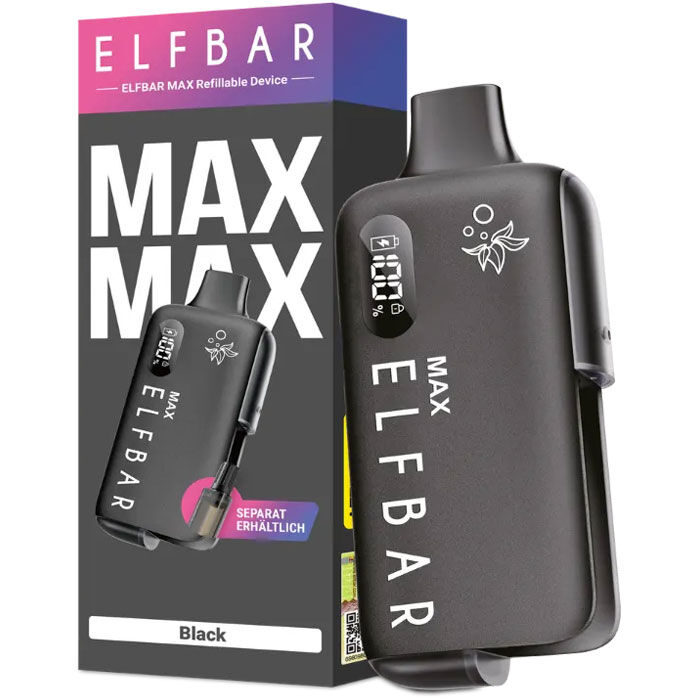 E-Zigaretten Akku ELFBAR Max 650mAh schwarz