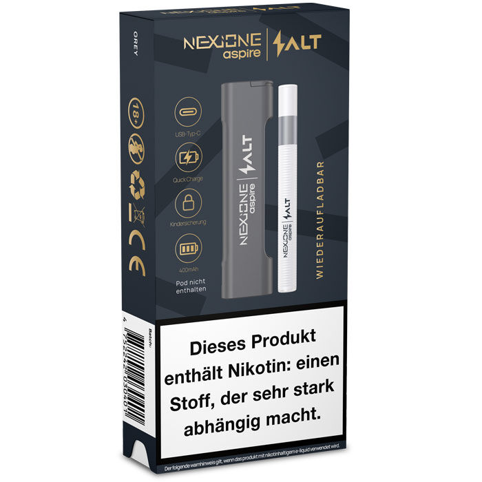 E-Zigaretten Set ASPIRE Nexi One Salt grau