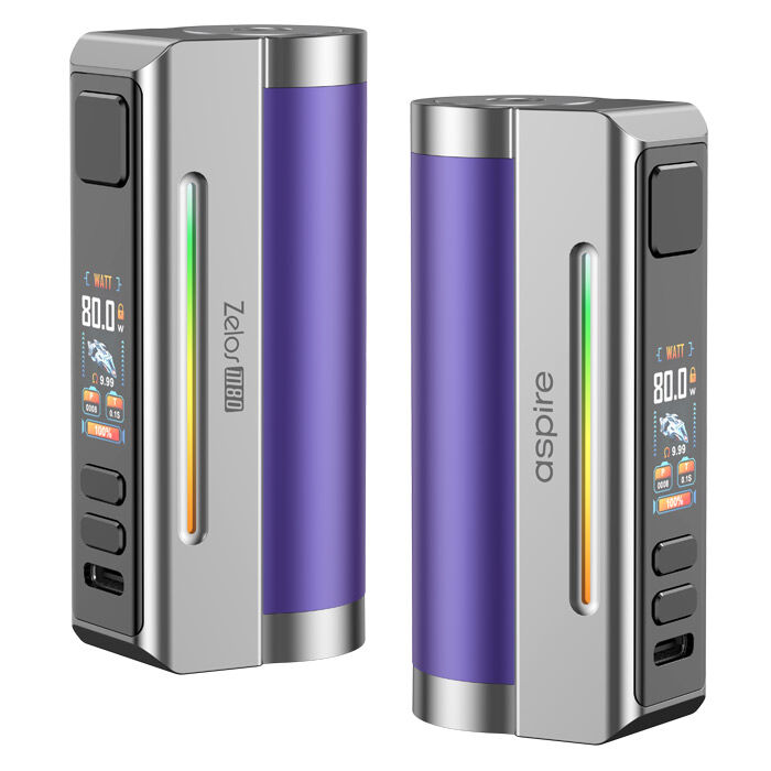 Akkuträger ASPIRE Zelos M80 2600mAh 80W lila-silber